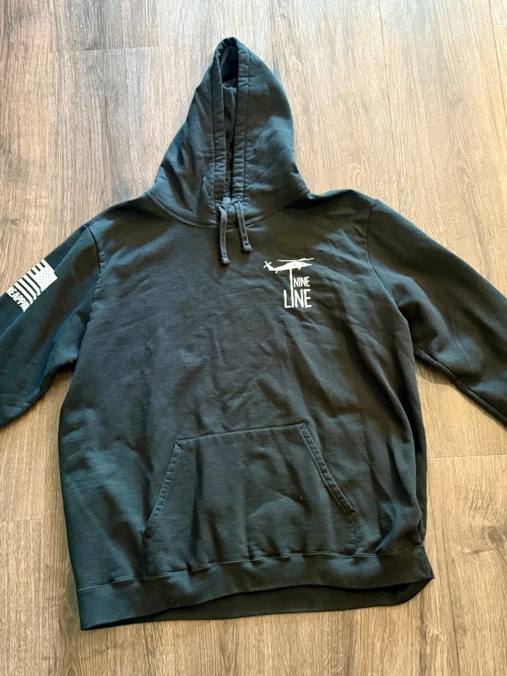 Nine Line Apparel Men's Big & Tall "Don't Tread On Me" Hoodie - Black - 3XL